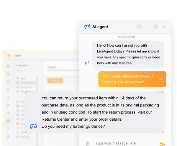 Chatbot IA do LiveAgent alimentado por FlowHunt