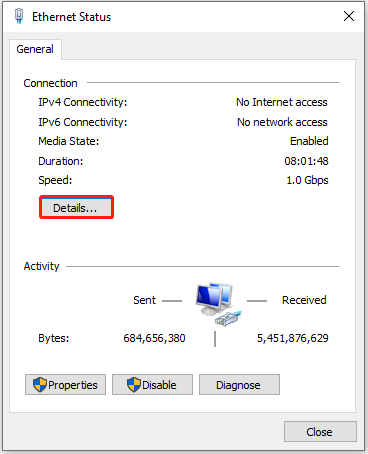click the Details… option