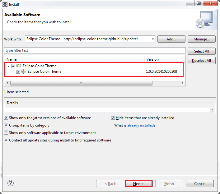 Eclipse Change Theme