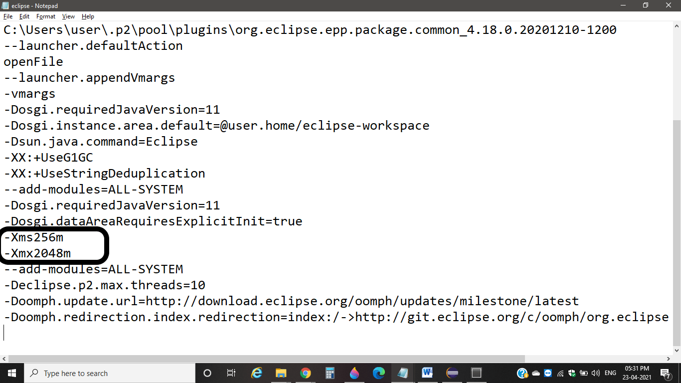 Java.lang.outofmemoryerror: java heap space