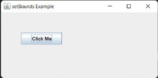 setBounds() Method in Java