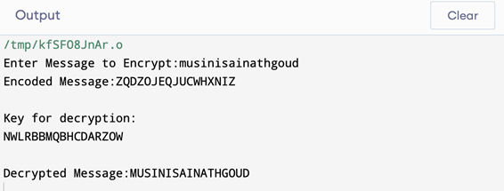 One time pad algorithm in C++