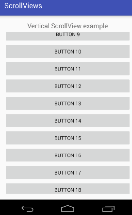 android ScrollView Vertical 2