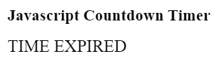 Create a JavaScript Countdown Timer