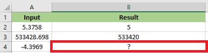 ROUNDDOWN Function in Excel