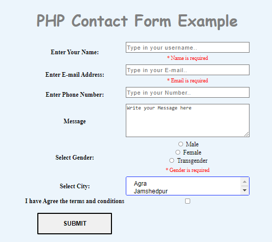 PHP Contact Form