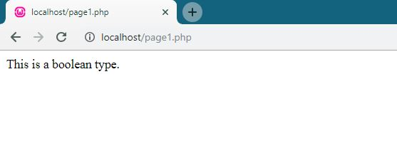 PHP Variable Handling is_bool() function
