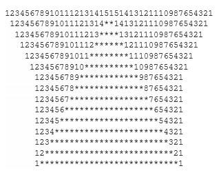 program to print the pattern 7