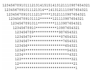 program to print the pattern 7
