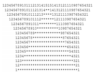 program to print the pattern 7
