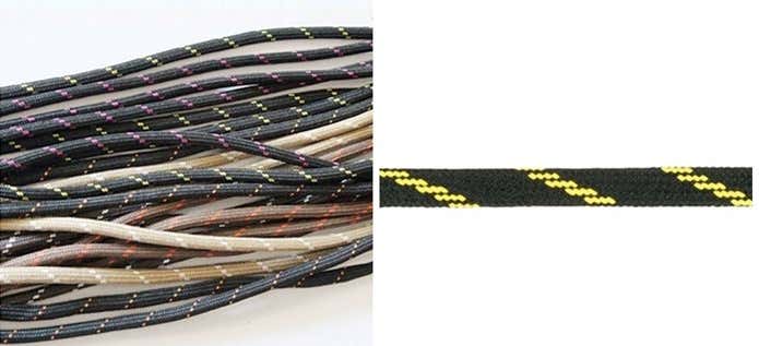 登山靴ひもの丸紐とフラット紐の違い