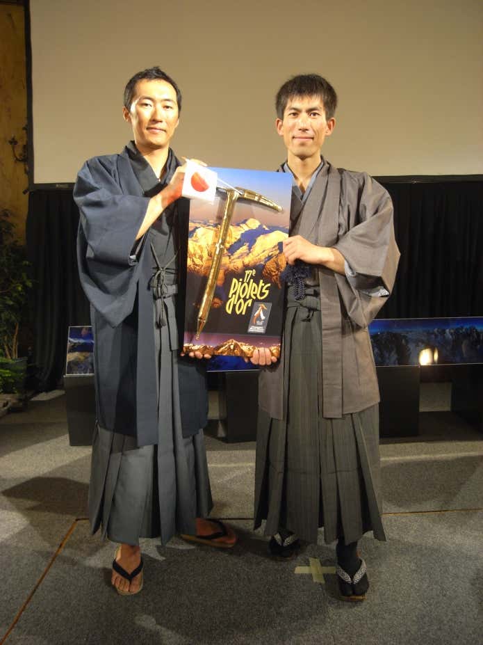 ピオレドール賞授賞式にて・左が天野さん