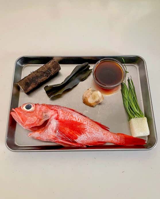 キンキの炊き込みご飯 材料