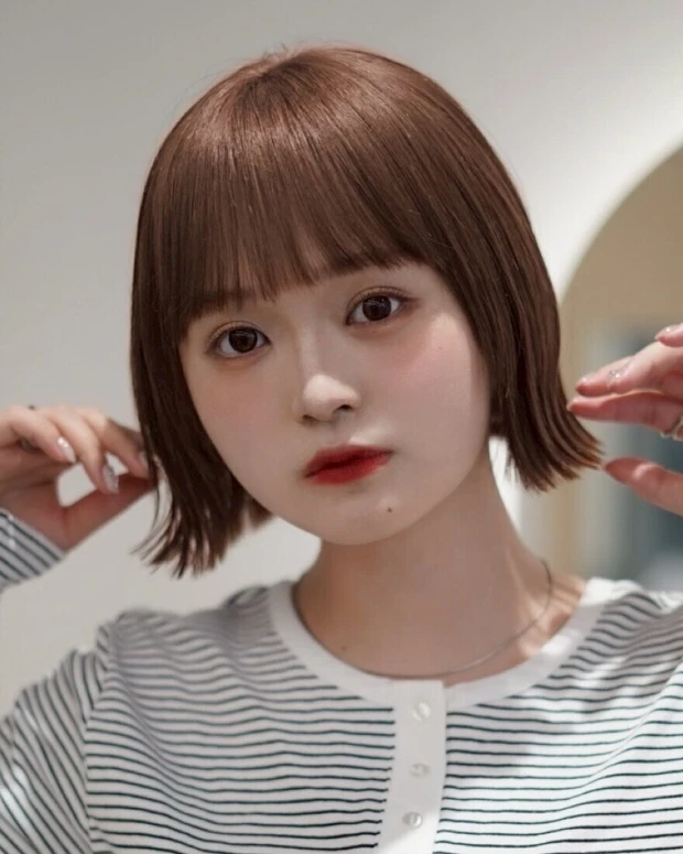 ヘアカタログ ボブ ボブヘア 前髪あり