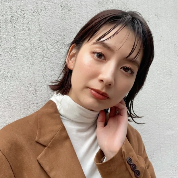 【30代・40代におすすめ】切りっぱなし×ウェット感がお洒落なボブスタイル