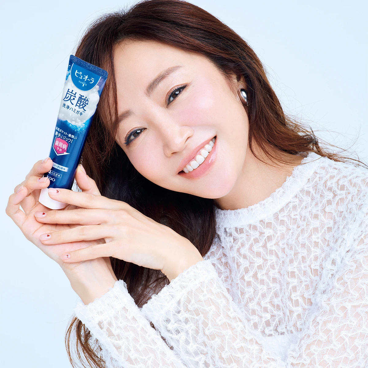 神崎恵 ピュオーラ炭酸ハミガキ 歯磨き粉