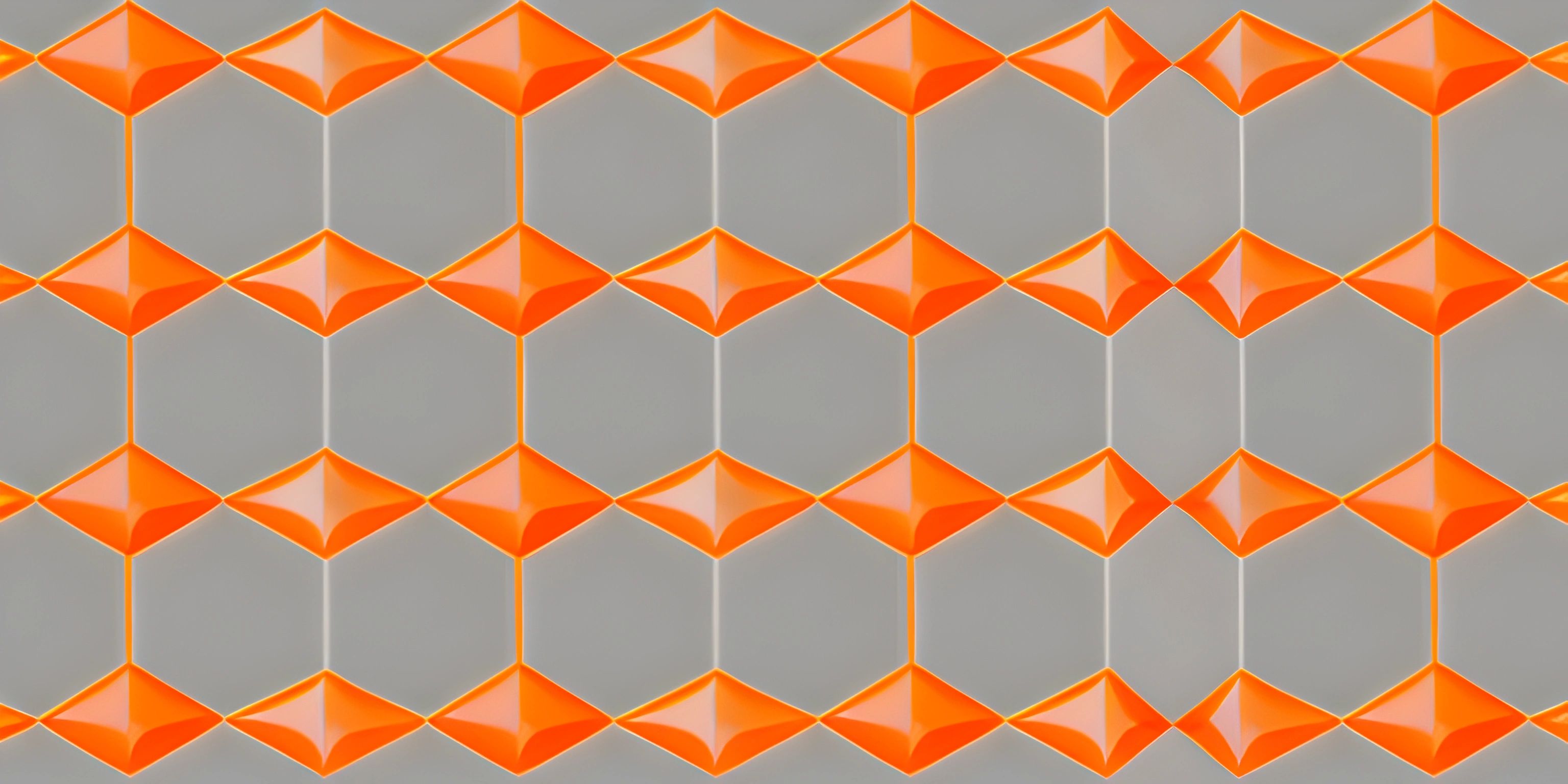 there are many small orange kites that look very pretty with different shapes and sizes