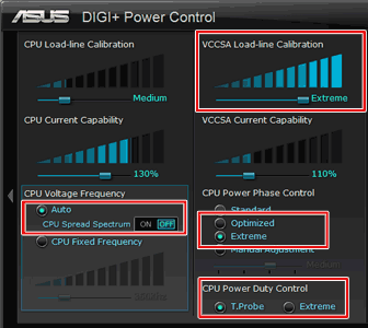 Linpackが通った設定