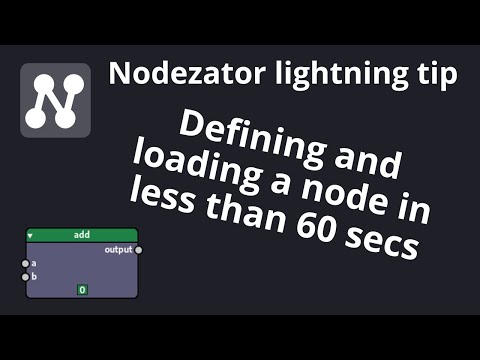 video: Defining and loading a node in less than 60 seconds