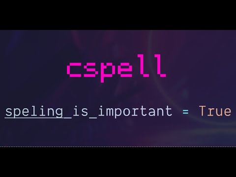 Spell check your code from the command line with Cspell