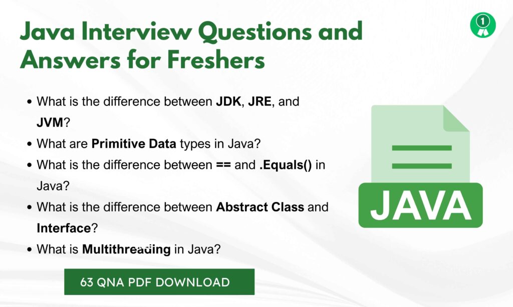 Java Interview Questions Freshers