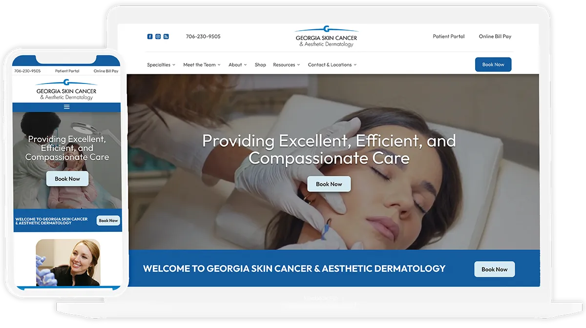 Georgiaderm New Site Mockup Georgiaderm new site mockup