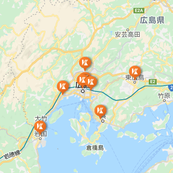 県内のキャンパスの位置関係は上記画像のとおりです