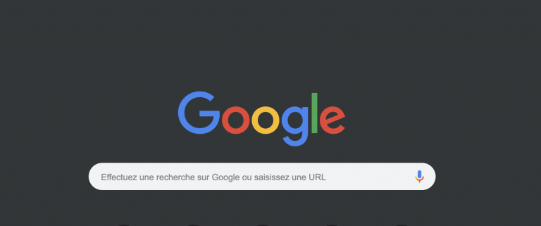 Dark mode Google chrome