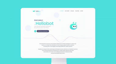 Mockup of the hellobot application web page
