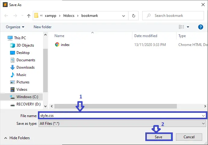 write style.css in your bookmark in javascript with source code