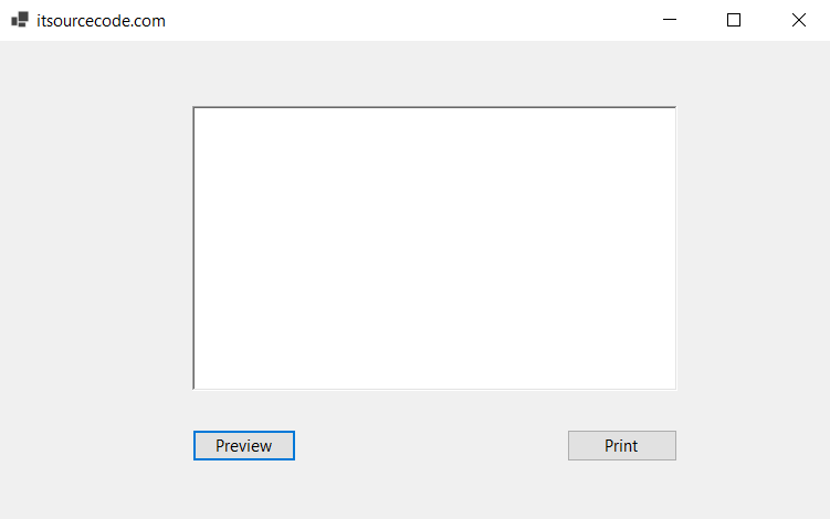 Print Dialog Box in VB.net Output