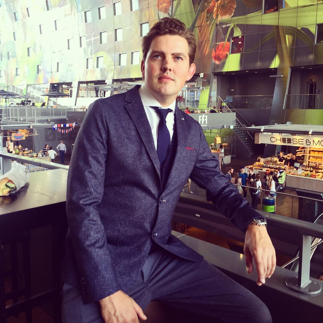 Ivo Boerdam in markthal MVRDV Rotterdam
