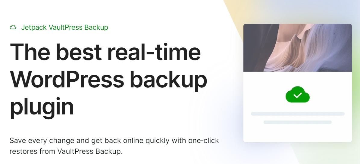 This plugin creates real-time backups of your website and stores them off site for up to 30 days.