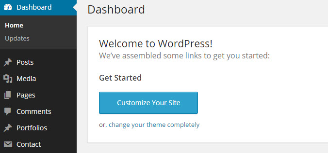 Dashboard Button (before)