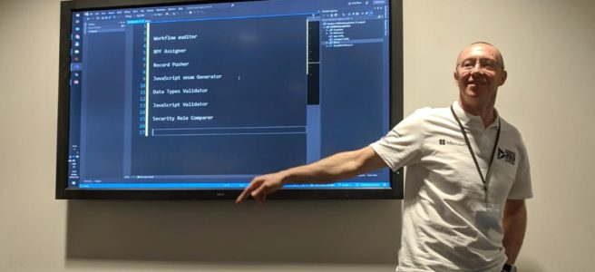 Jonas Rapp creating XrmToolBox tools at D365 Saturdays