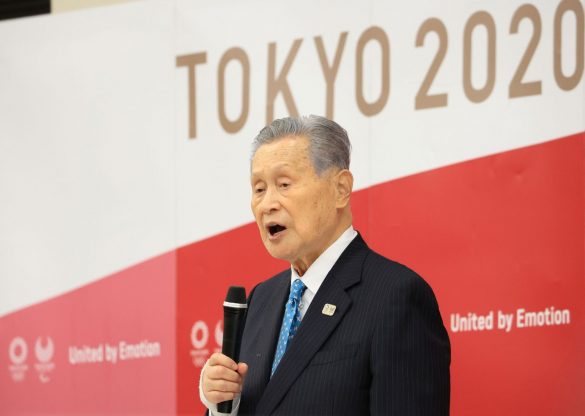 2021年2月12日辞意表明する森喜朗元会長(画像:REUTERS / POOL - stock.adobe.com)