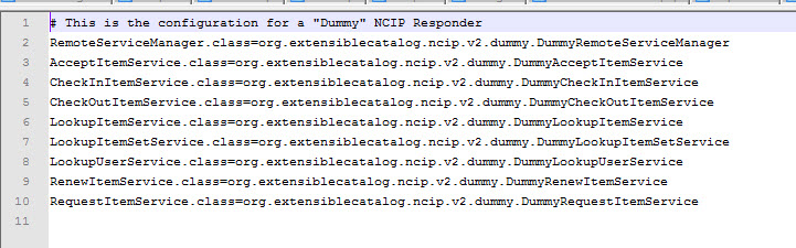 Figure 8. driver_config.properties file