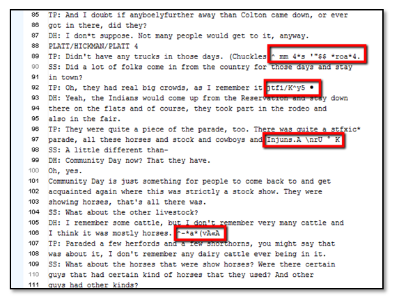 Text file filled with OCR errors.