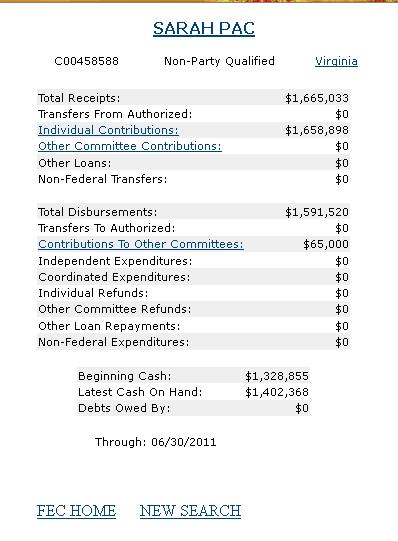 SarahPAC91011 SP June 2011 filing
