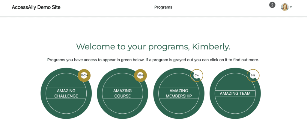 Background View CSS White in AccessAlly