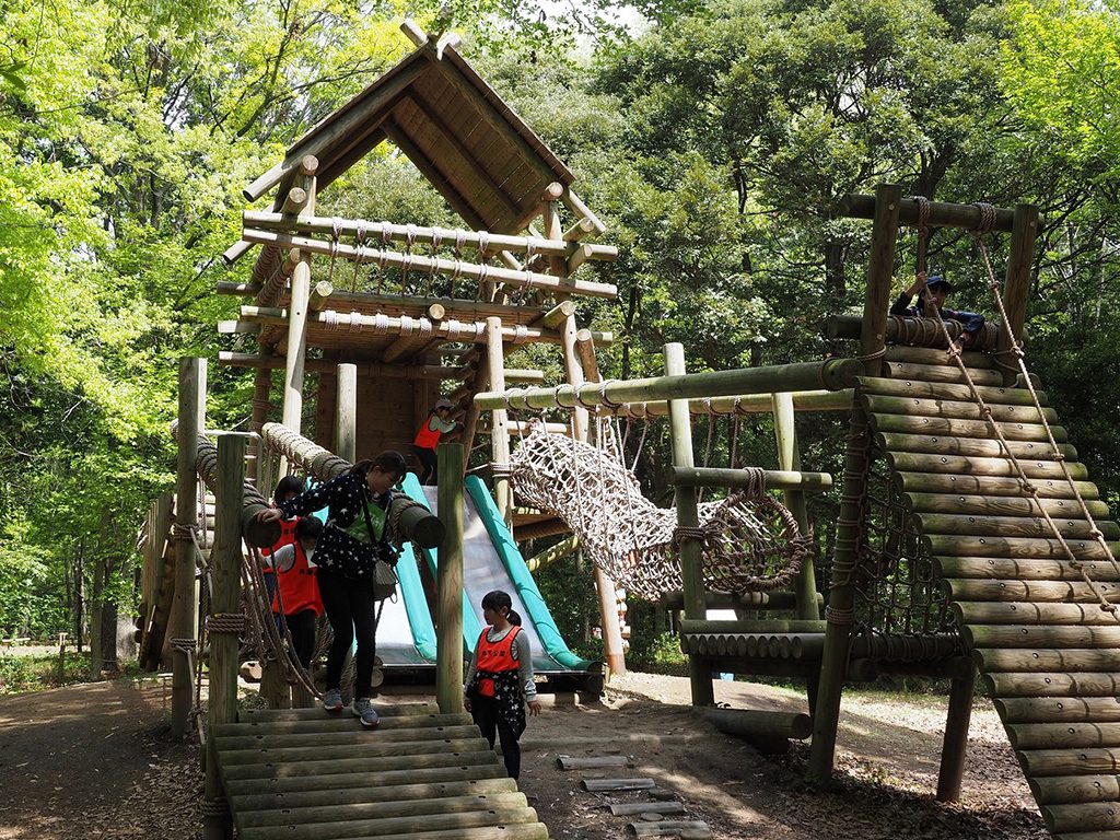 緑の中でアスレチック/井頭公園フィールド・アスレチックコース(栃木県/真岡市)