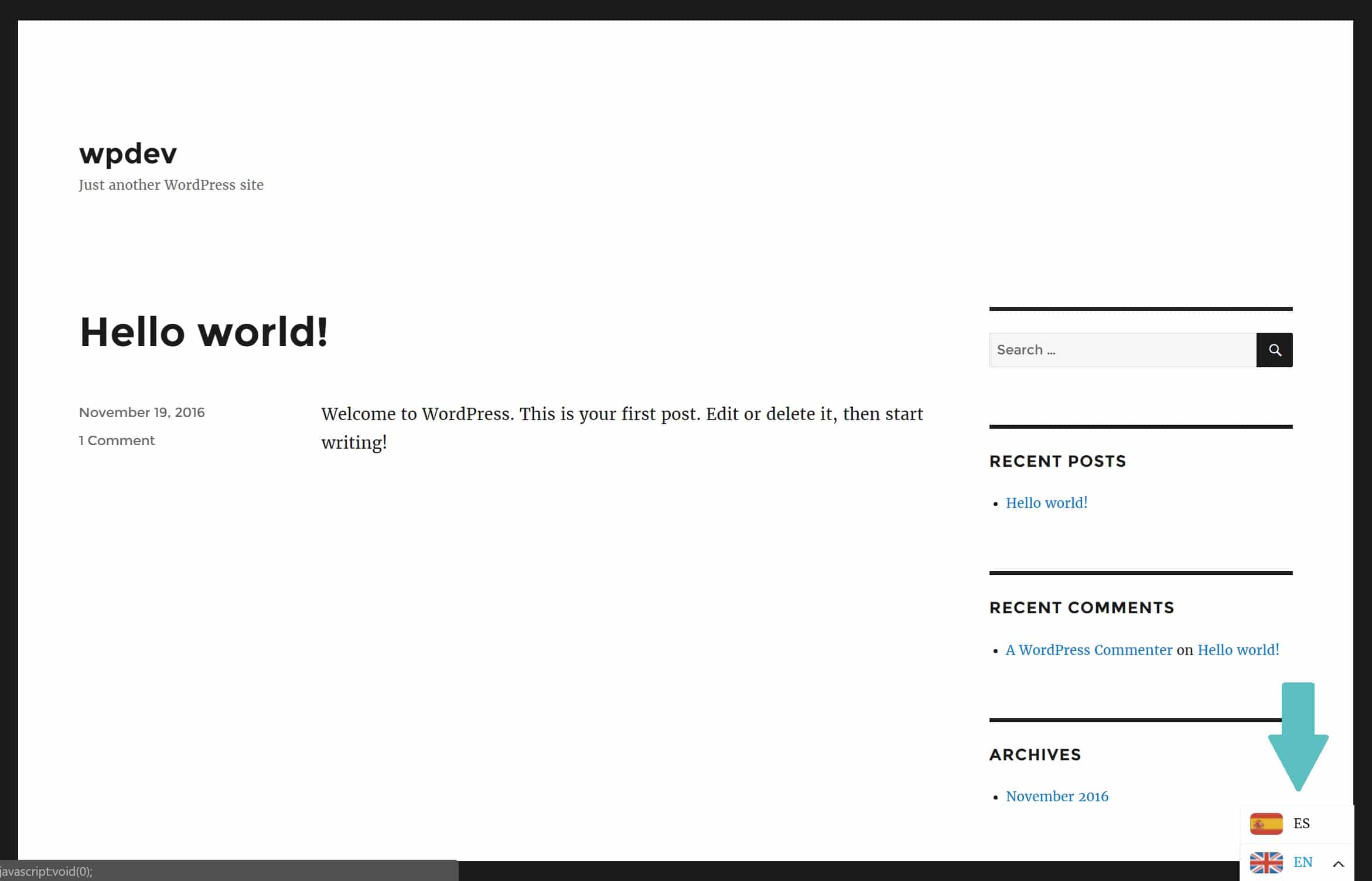 Switcher di lingua Switcher di lingua
