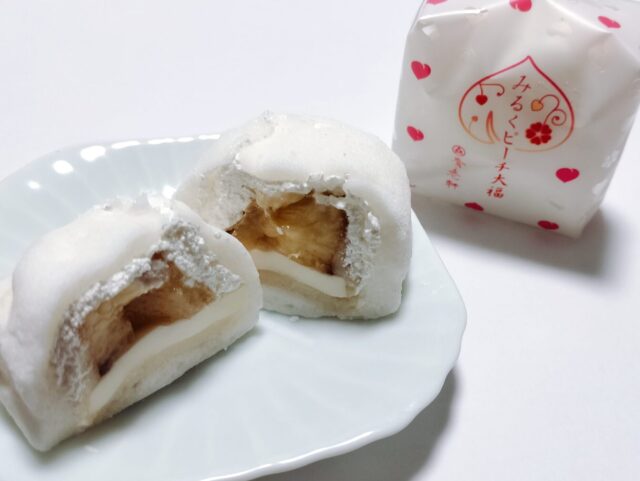 【養老軒】夏季限定「みるくピーチ大福」はふわとろ食感で桃の香り満点!