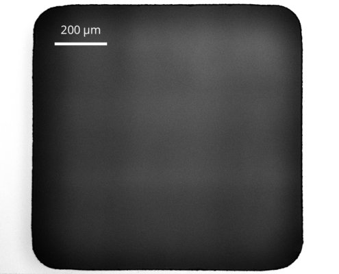 Ablation of a cavity in glass using FSLA technology Ablation of a cavity in glass using FSLA technology