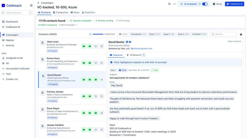 Coldreach - product for AI Assistants