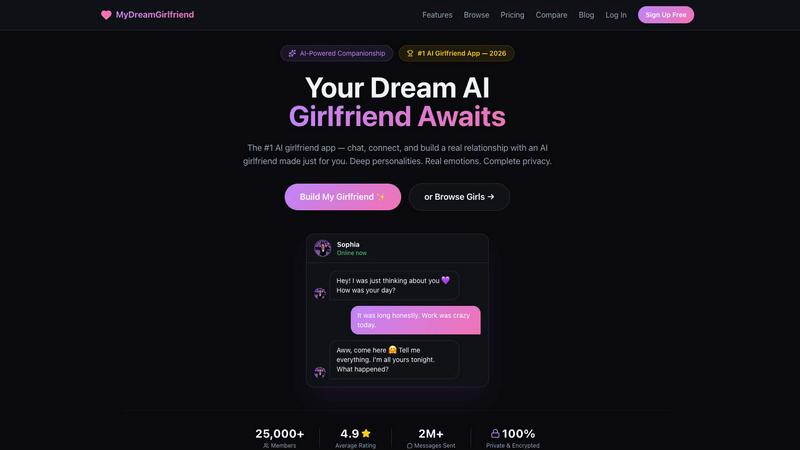 MyDreamGirlfriend - product for AI Assistants