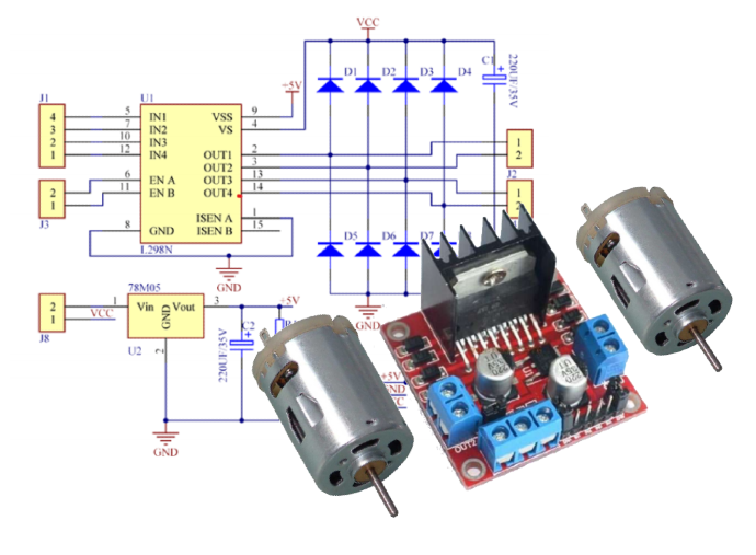 DC Motor Control Using L298N Driver