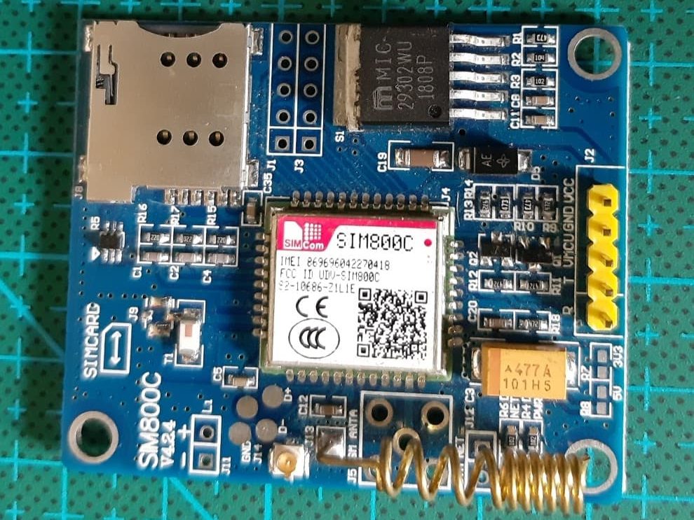 SIM800C with Arduino UNO R3
