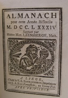 almanach 1784