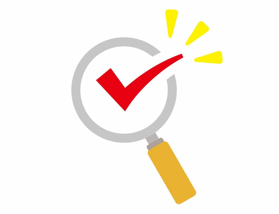 虫メガネでチェック